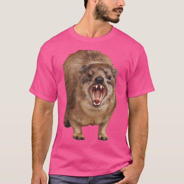 T-shirt Hyrax rock en colère (Devant)