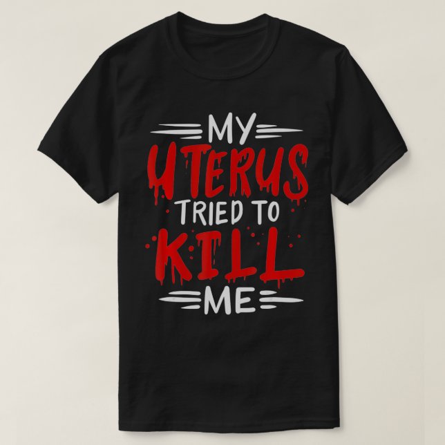 T-shirt Hystérectomie Funny Uterus (Design devant)