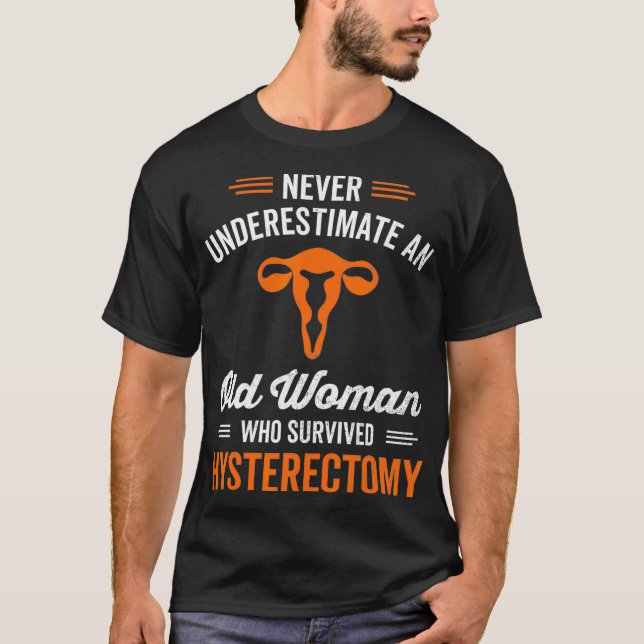 T-shirt Hystérectomie Uterus Suppression Chirurgie Adieu U (Devant)