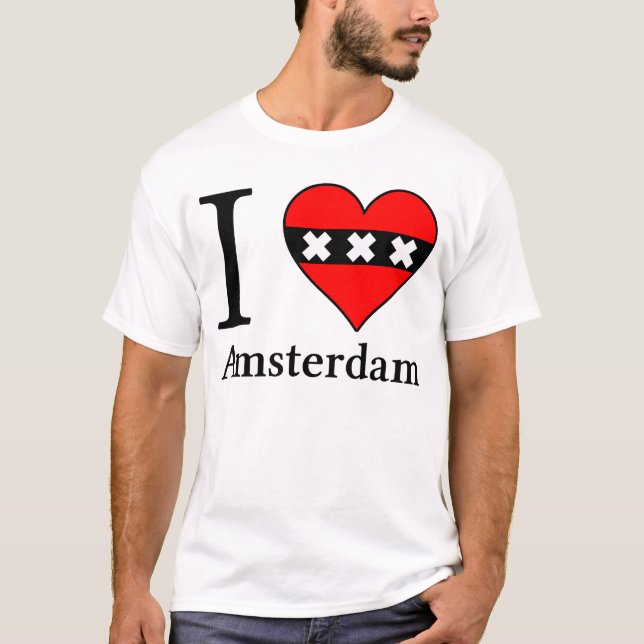 T-shirt I <3 Amsterdam (Devant)
