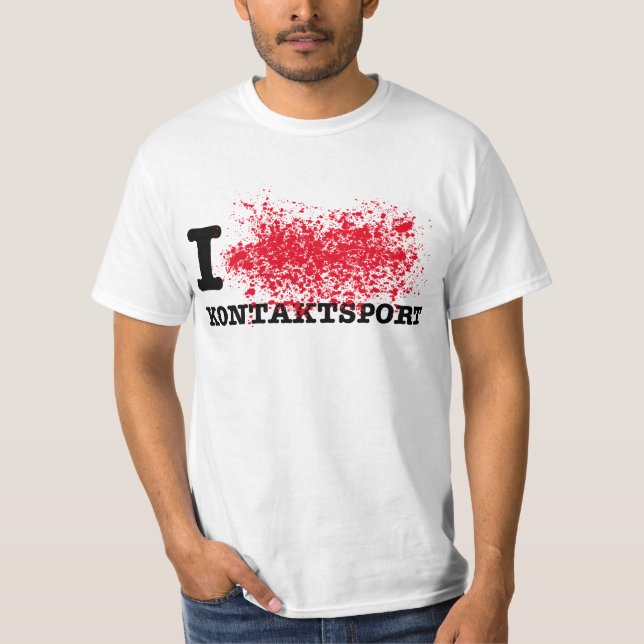 T-shirt I <3 Kontaktsport (Devant)