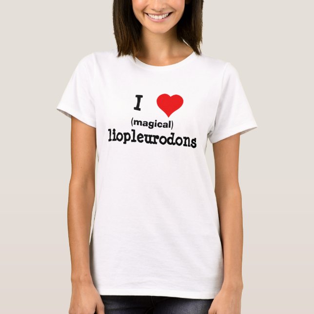 T-shirt I <3 Liopleurodons (Devant)