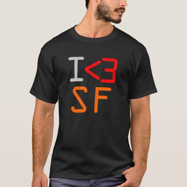 T-SHIRT I <3 SF (Devant)