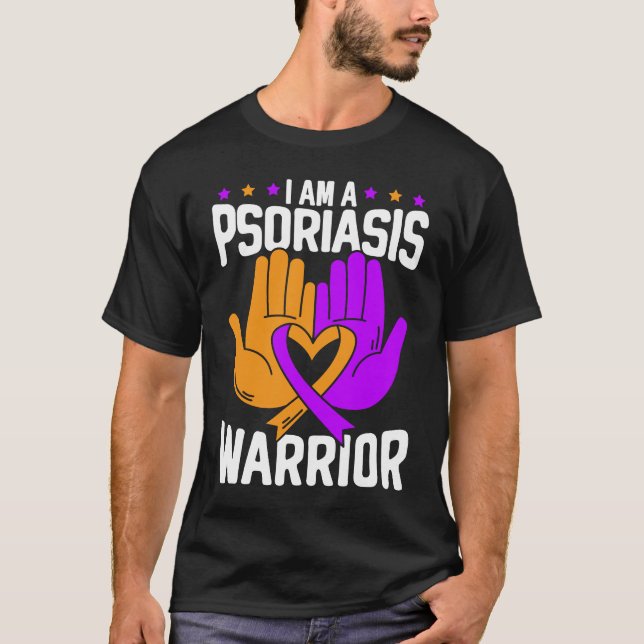 T-shirt I Am A Psoriasis Warrior Skin Disease Psoriasis Aw (Devant)