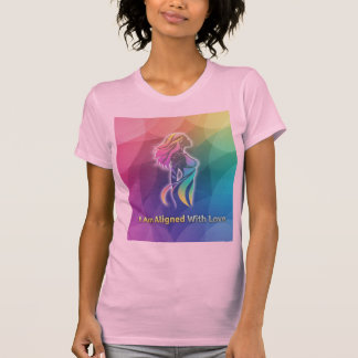 T-shirt I Am Aligned With Love Modern Spiritual Art