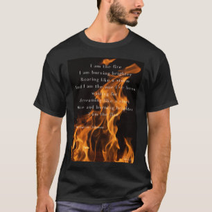 T-shirt I Am Am the Fire Lyrics - Halestorm Premium Scoop
