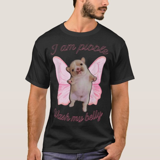 T-shirt I Am Bble Wash My Belly Bble Meme Funny Dog Brainr (Devant)