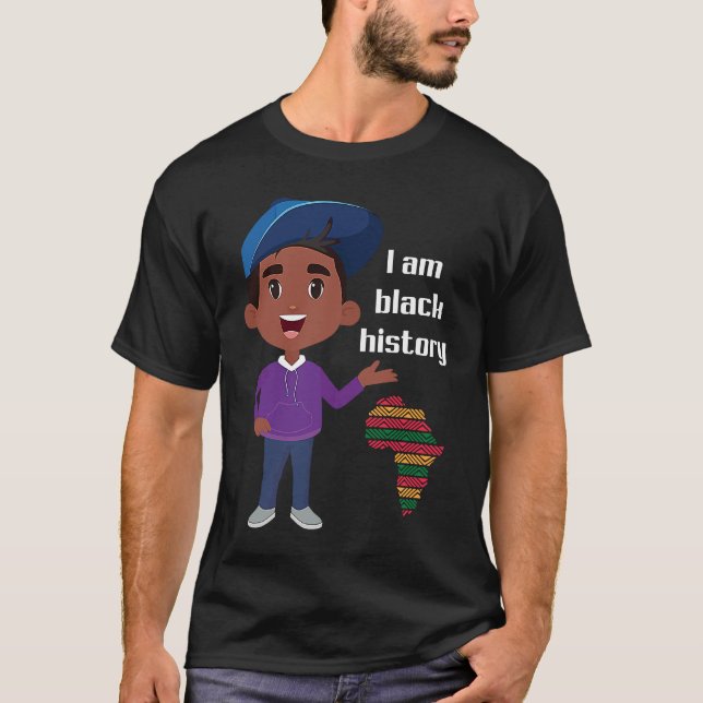 T-shirt I Am Black History  Black Ancestry African America (Devant)