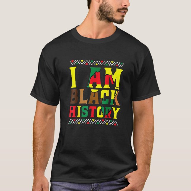 T-shirt I Am Black History - Black History Mois (Devant)