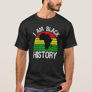 T-shirt I Am Black History Design Vintage - Black History
