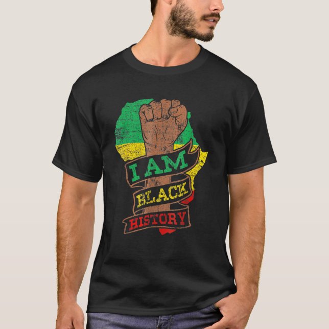 T-shirt I Am Black History Month African American Black Pr (Devant)