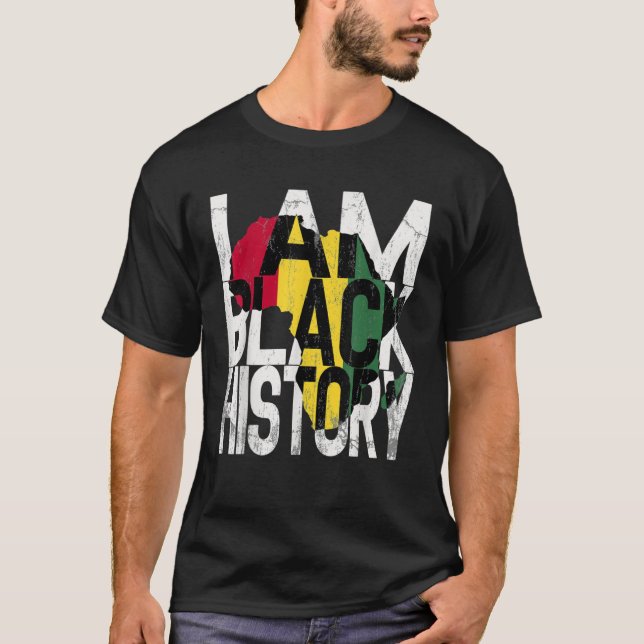 T-shirt I Am Black History Month African American Pride (Devant)