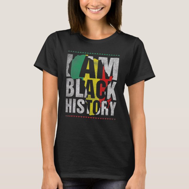 T-shirt I Am Black History Month African American Pride Ce (Devant)