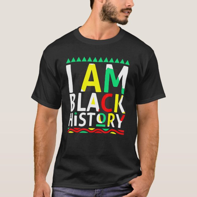 T-shirt I Am Black History Month Afro African Pride Women  (Devant)