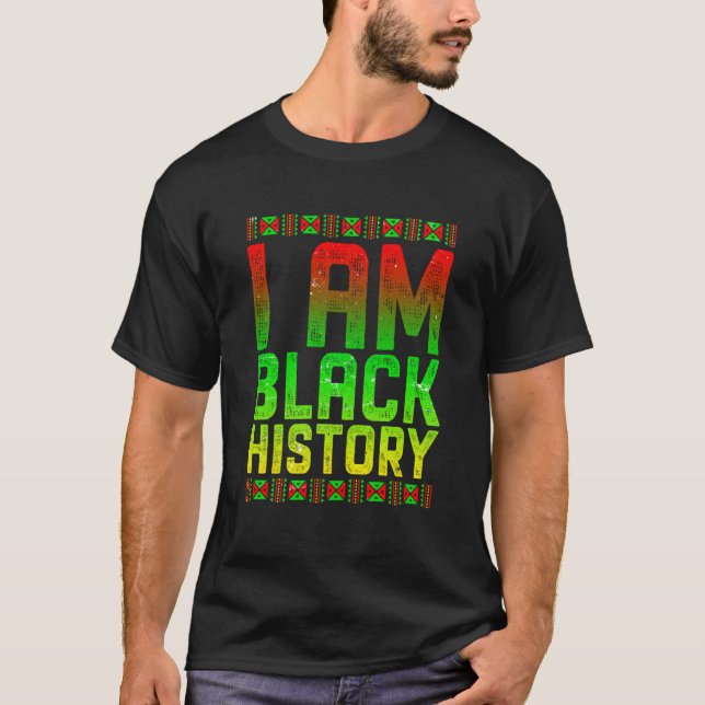 T-shirt I Am Black History Women Men African American Blac (Devant)