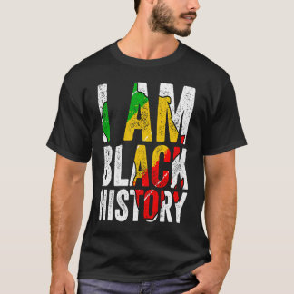 T-shirt I Am Black History  Women Men African American Gra