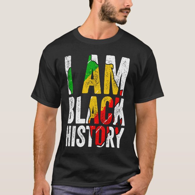 T-shirt I Am Black History  Women Men African American Gra (Devant)