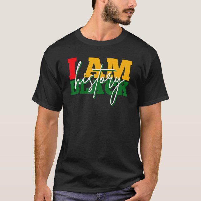 T-shirt I Am Black Woman Black History Month Educated Blac (Devant)