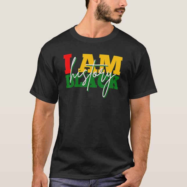 T-shirt I Am Black Woman Black History Month Educated Blac (Devant)