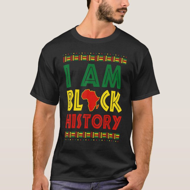 T-shirt I Am Black Woman Black History Month Educated Blac (Devant)