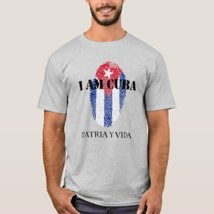 T-shirt I Am Cuba Patria Y Vida Homeland And Life Light