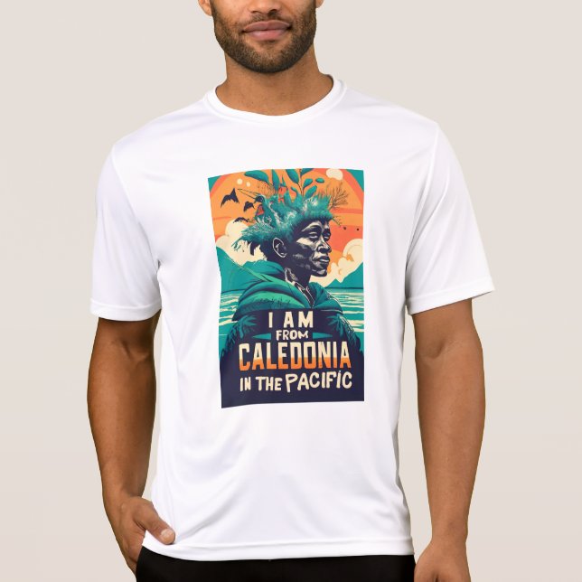 T-shirt I am from Caledonia, Nouvelle-Calédonie, kanak (Devant)