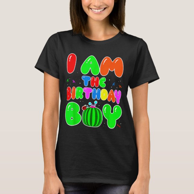 T-shirt I Am The Birthday Boy Funny Watermelon Birthday Fa (Devant)