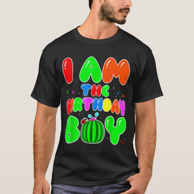T-shirt I Am The Birthday Boy Funny Watermelon Birthday Fa (Devant)