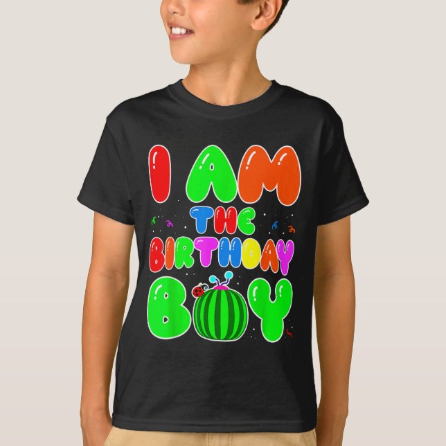 T-shirt I Am The Birthday Boy Funny Watermelon Birthday Fa (Devant)