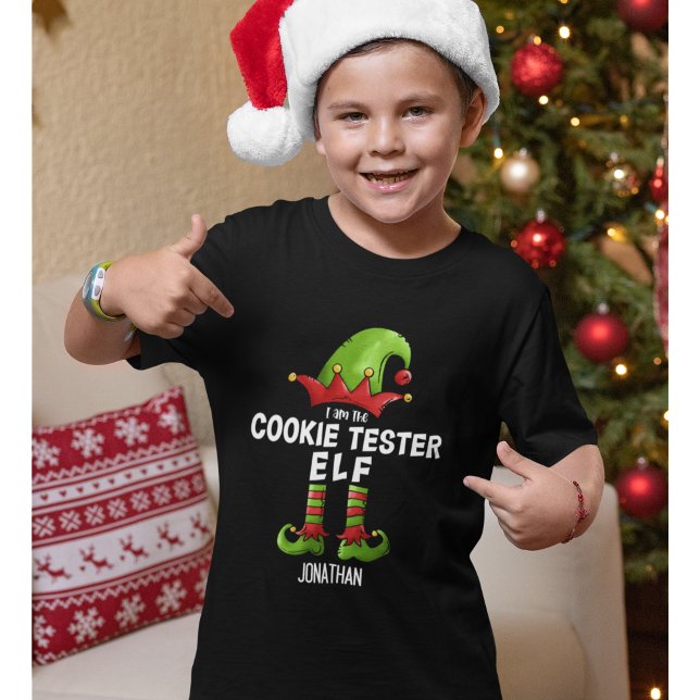 T-shirt I am The Cookie Tester Elf Christmas Elf (Créateur téléchargé)