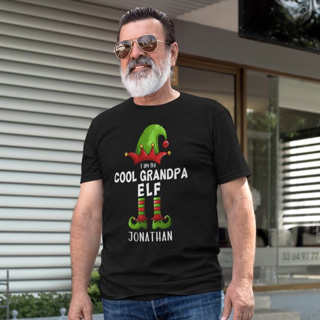 T-shirt I am The Cool Grandpa Elf Funny Elf (Créateur téléchargé)