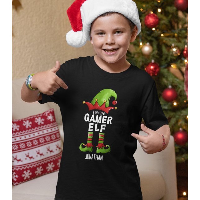 T-shirt I am The Gamer Elf Christmas (Créateur téléchargé)