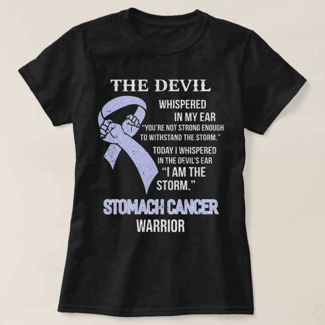 T-shirt I Am The Storm Support Stomach Cancer Awareness (Design devant)