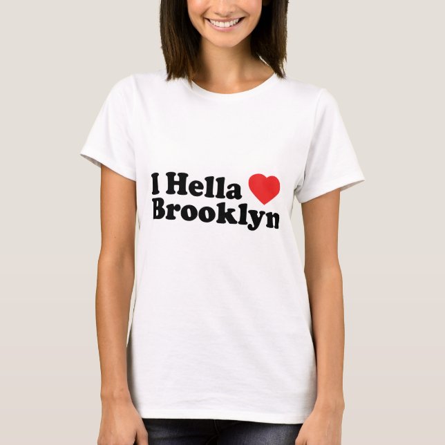 T-shirt I amour Brooklyn de Hella (Devant)