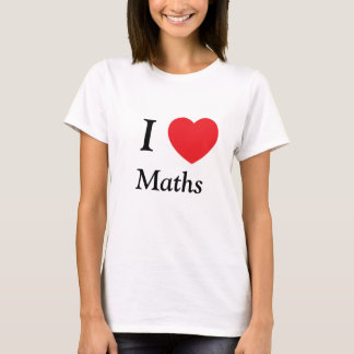T-SHIRT I AMOUR DE MATHS DE COEUR