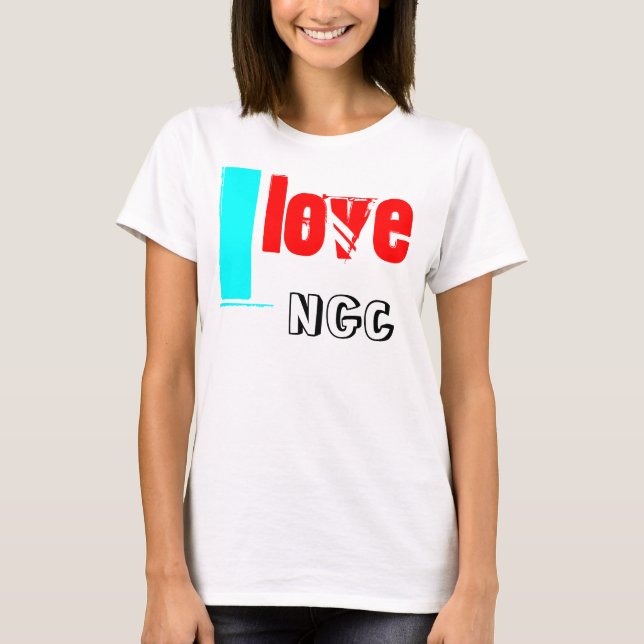 T-shirt i, amour, NGC (Devant)