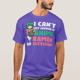 T-shirt I Anime Ramen Et Sketching Anime Merch426