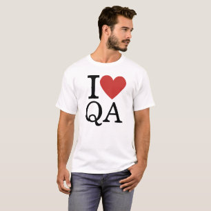 T-shirt I ❤️ AQ pour les employés CUSTOM Hommes