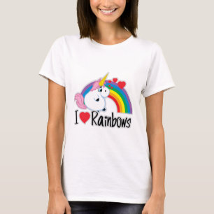 T-shirt I arcs-en-ciel de coeur