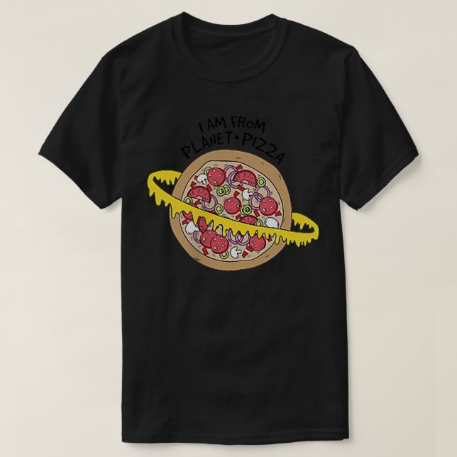 T-shirt I au from planet pizza, Pizza planet  (Design devant)