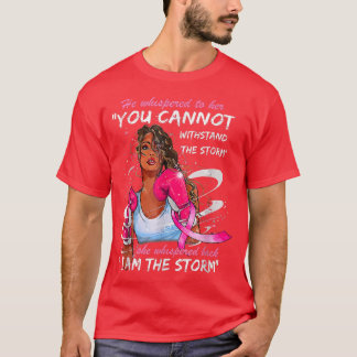 T-shirt I Au Storm Breast Cancer Warrior Pink Ribbon B
