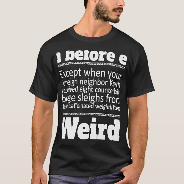 T-shirt i avant de présenter la grammaire pour les élèves (Devant)