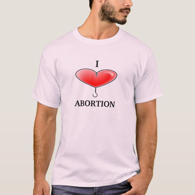 T-shirt I avortement de coeur (Devant)