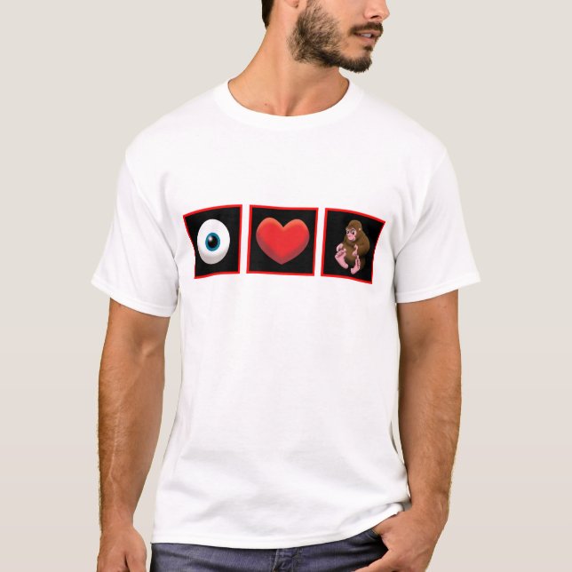 T-SHIRT I BÉBÉ SQUATCH DE COEUR (Devant)