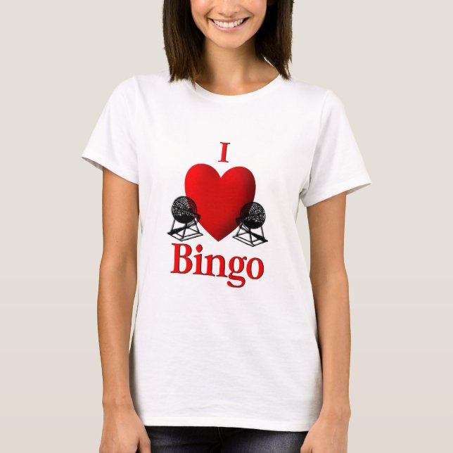 T-shirt I bingo-test de coeur (Devant)