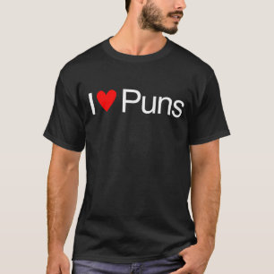 T-shirt I calembours de coeur