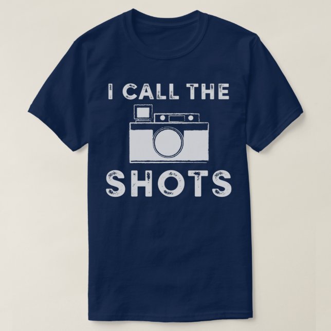 T-shirt I call the shots White Graphic  (Design devant)