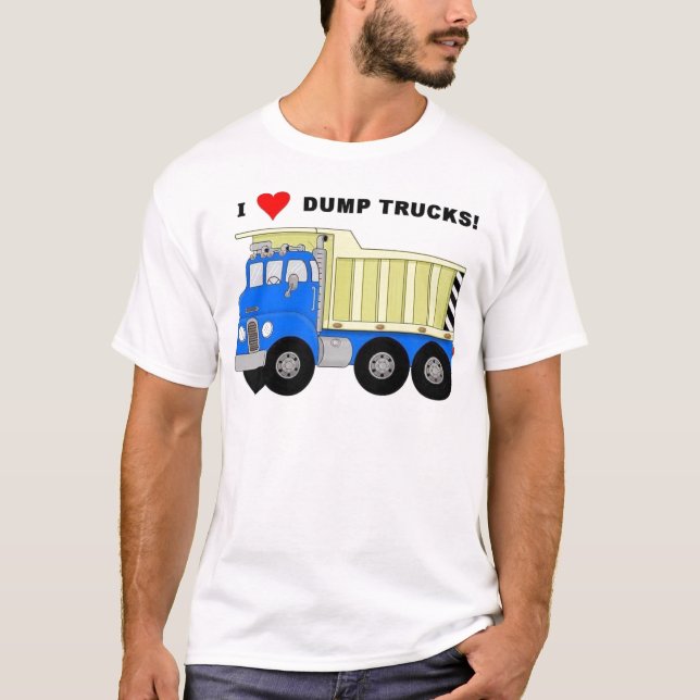 T-SHIRT I CAMIONS À BENNE BASCULANTE DE COEUR (Devant)