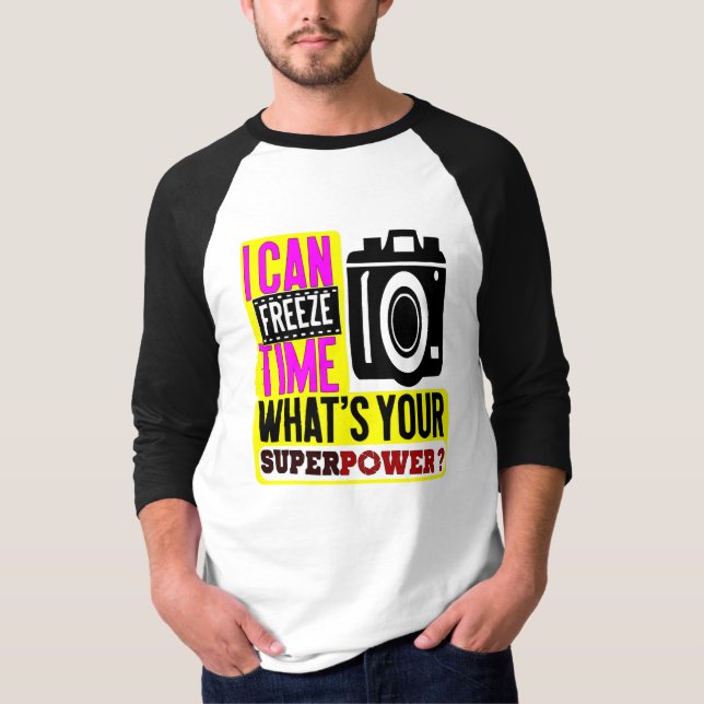 T-shirt i can freeze time (Devant)