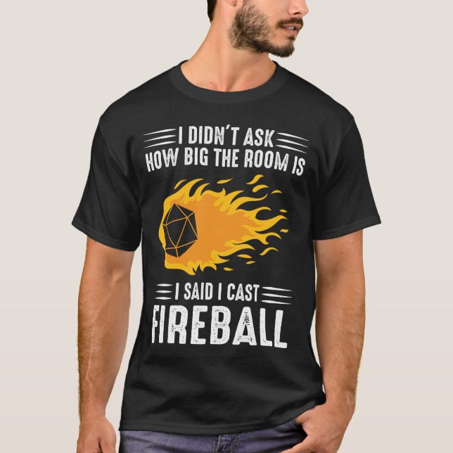 T-shirt I Cast Fireball (Devant)